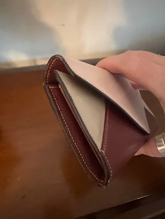 Chloé Leather Colorblock Envelope Wallet Full Inclusion - Picture 5 of 9